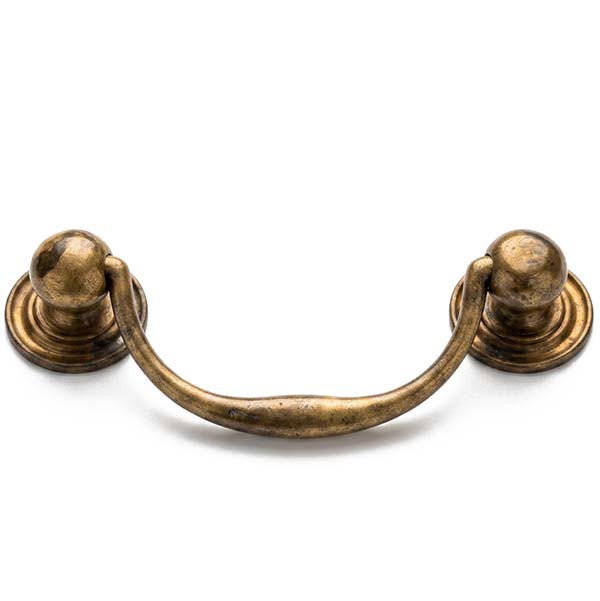 Metal Style Maniglia in Ottone Anticato MM 84X33 Interasse MM 64* - METAL STYLE